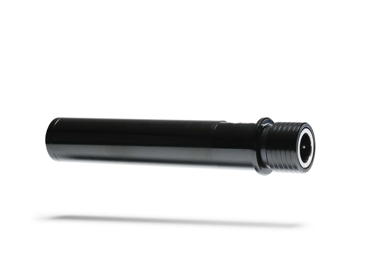 Black weight horn on white background 