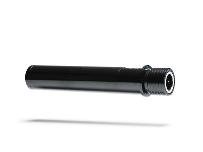 Black weight horn on white background 