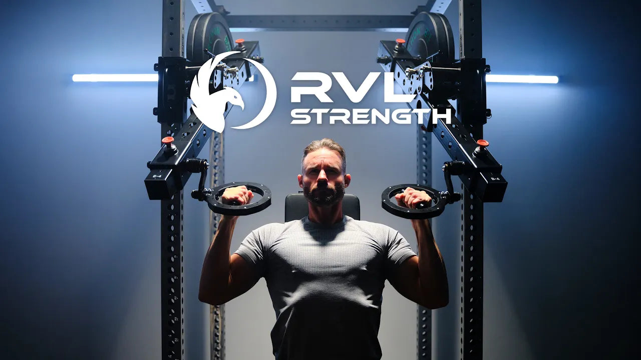 Load video: <p>Most home gym setups force you to choose between space, safety, and performance. The RVL Strength Wings were built to eliminate that compromise — delivering a commercial-grade strength training experience from a single power rack attachment - with no spotter required.</p>